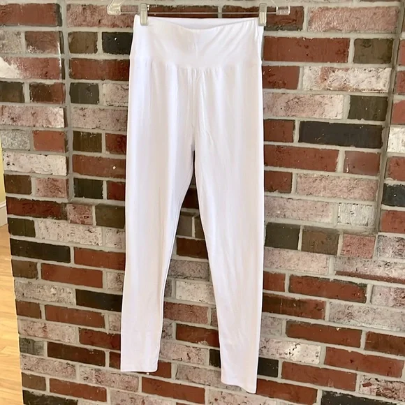 SNOW ANGEL White High Waisted Capri Ankle Leggings NWOT - Picture 5 of 7